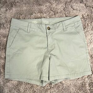 Gently Used a.n.a Women's Light Sage Green Bermuda Shorts